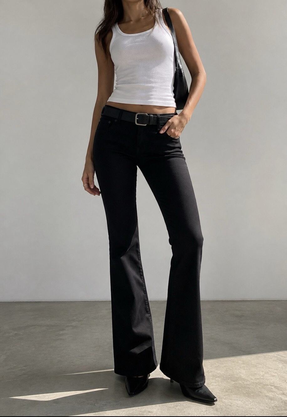 NWT J Crew Black Bootcut Sz 29 Bootcut Flare Y2K Flare Classic Western Denim